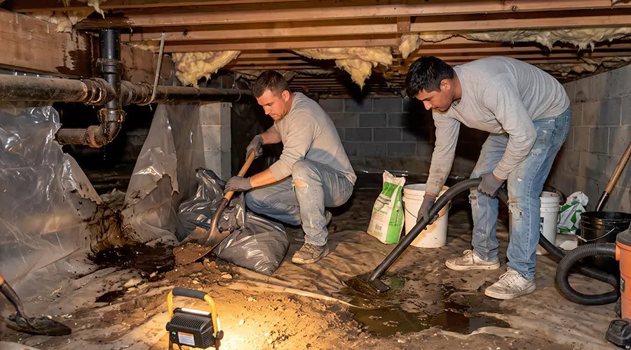 How to Clean Up Sewage in a Crawl Space
