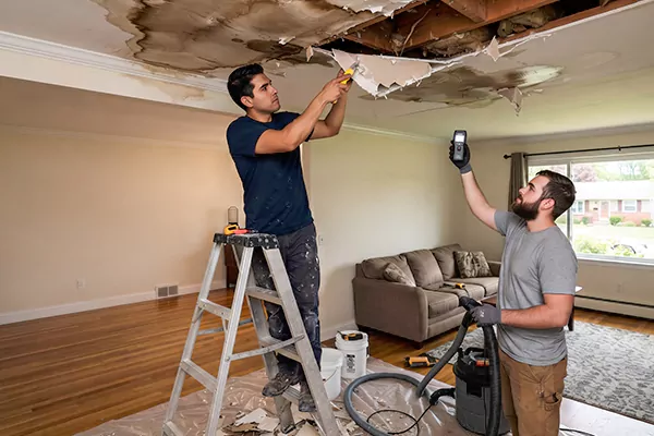 Ceiling Water Damage Restoration Apple Valley