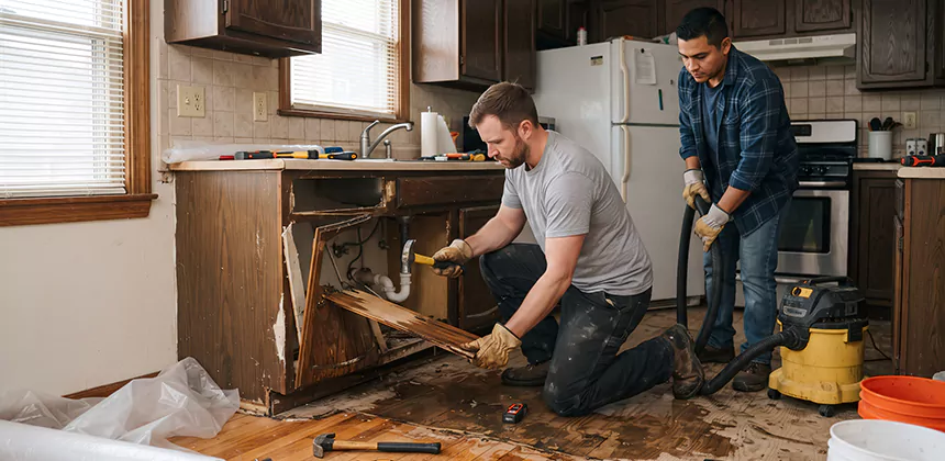 Repairing Water Damaged MDF Cabinets in Apple Valley